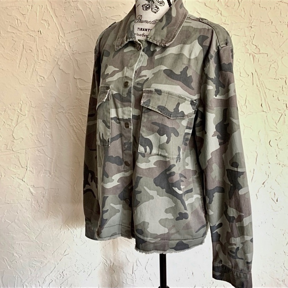 Anthropologie Sanctuary Camo Print Jacket NWT - Picture 5 of 12